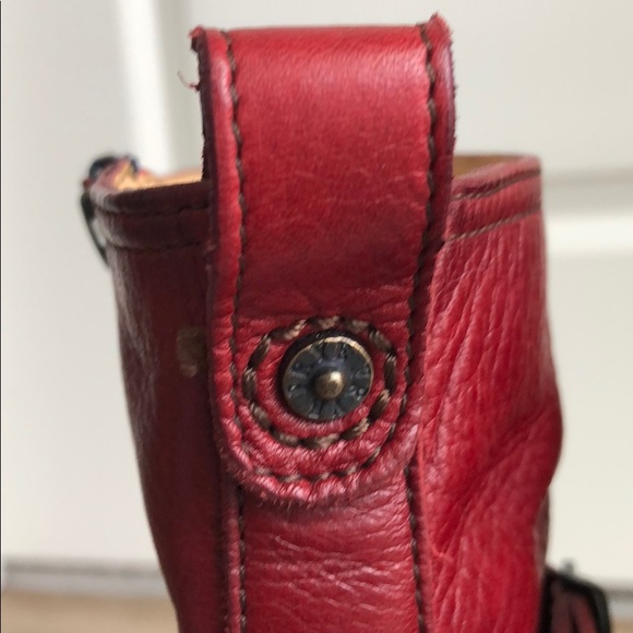 Frye Red Leather Boots- size 7.5 - Picture 8 of 8